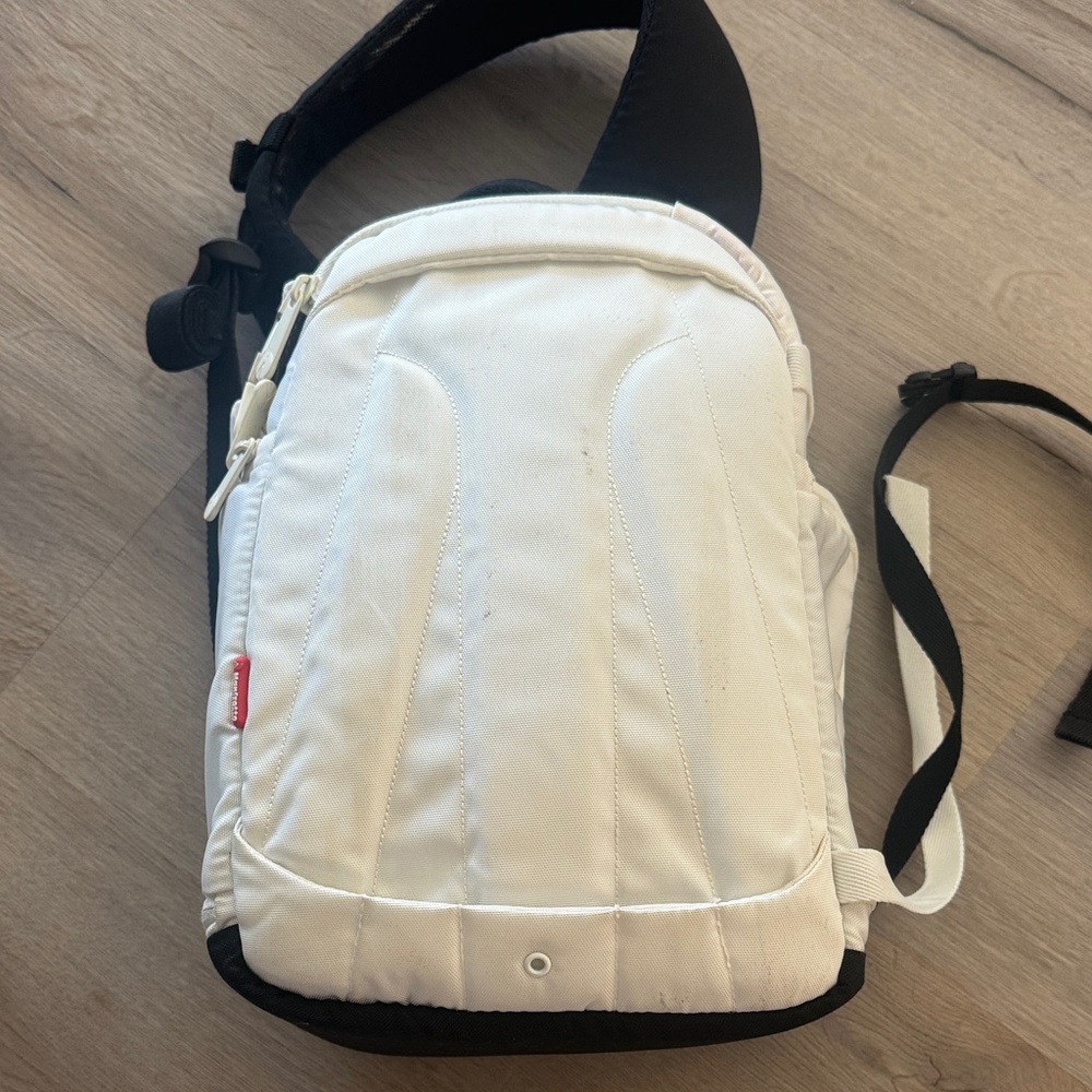 Compact White Camera Sling Bag